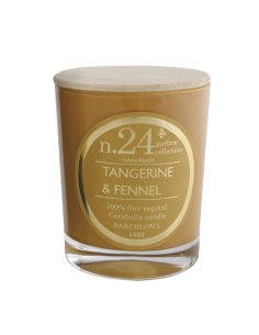 Vela Vaso Perf24 Tangerine-Fennel 7,5X9 Cm 1 Ud. de Cerabella