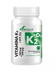 Vitamina D3+K2 Soria Natural 60 Comp. Liberación Sostenida