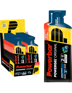 Powergel Cafeina Black Currant Cajita 24 Unid 41Gr de Power Bar