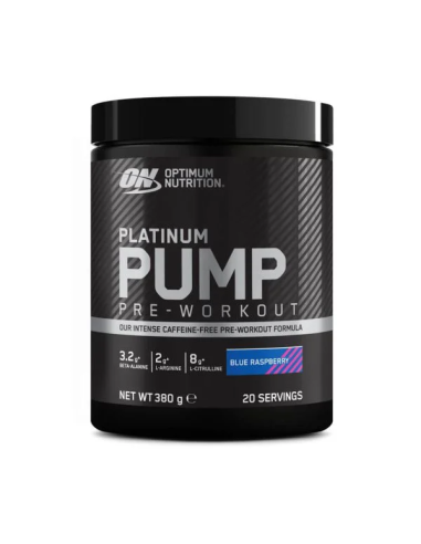 On Platinum Pre Workout Pump Blue Raspberry 380G de Optimum Nutrition