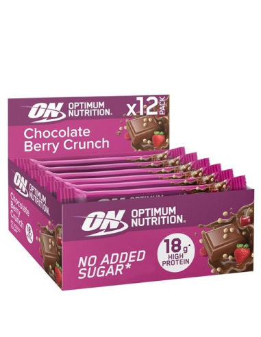 On Chocolate Berry Crunch Bar 12X55G de Optimum Nutrition