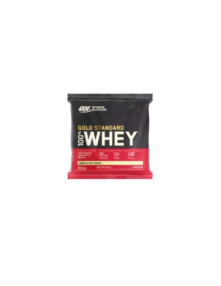 100% Whey Gold Stand Vainilla Ice Cream 24x30g Optimum