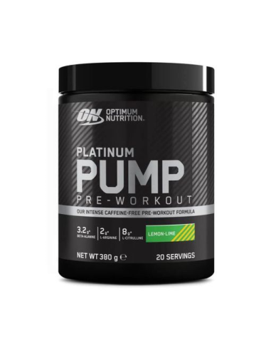 On Platinum Pre Workout Pump Lemon & Lime 380G de Optimum Nutrition
