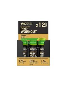 On Gold Stand Pre Workout Shot 12X60Ml Lemon Lime de Optimum Nutrition