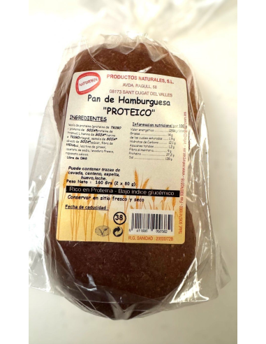 Pan De Hamburguesa Proteico 160 Gr. de Naturpan