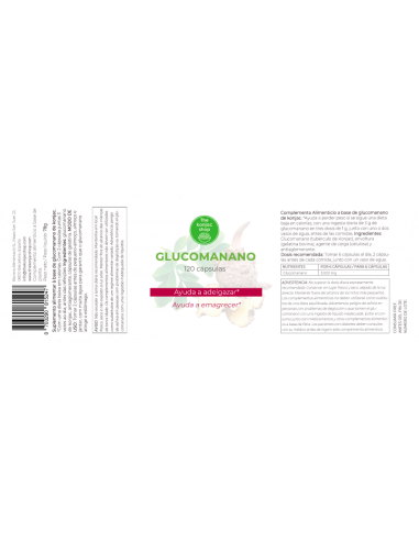 Glucomanano 120 Cap. de The Konjac Shop
