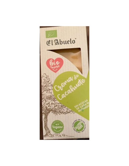 Turron Crema De Cacahuete 200 Gr Eco Sg Vegan de El Abuelo Eco Biolovers