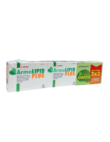 Armolipid Plus 3 Envases 20 Comprimidos Pack de Armolipid