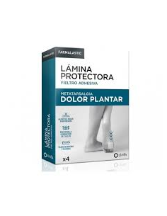 Lamina Protectora Fieltro Adhesiva 4 Unidades T/Un de Farmalastic