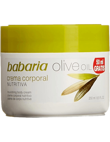 Crema Corporal Nutritiva De Aceite De Oliva 250 Ml de Babaria