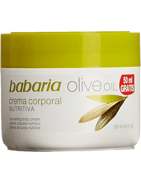 Crema Corporal Nutritiva De Aceite De Oliva 250 Ml de Babaria