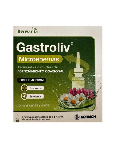Bensania Gastroliv Microenemas 6 Canulas de Bensania