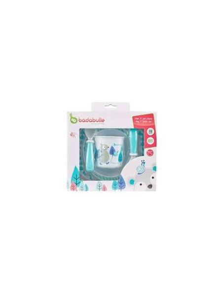 Babymoov Set de Comida Azul Blanco 5 Piezas para Bebés