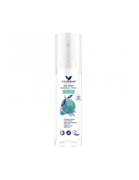 Desodorante Spray Menta  Lima Bio 75 Ml de Cosnature