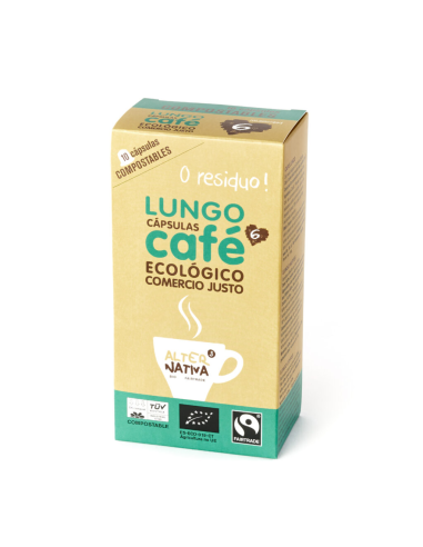 Cafe Lungo 120 Capsulas Compostables Bio de Alternativa 3