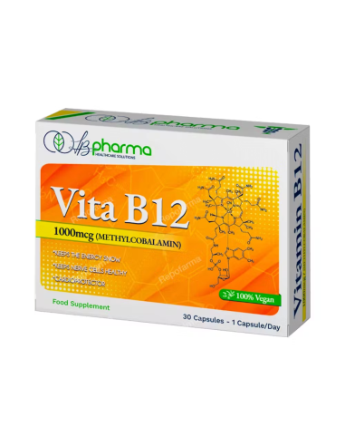Vita B12 30 Cap | Energía y Vitalidad con Lb Pharma
