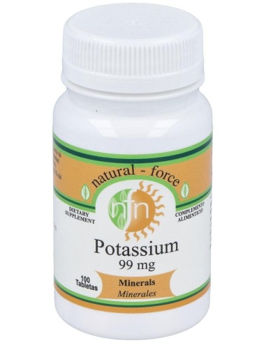 Potasio 99Miligramos 100 Comprimidos Nutri-Force