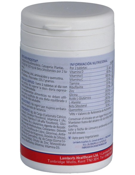 Prostex Con Beta Sitosterol 90 Comprimidos de Lamberts