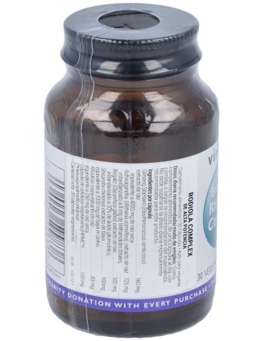 Rhodiola Complex 30 Cápsulas Veg. Viridian