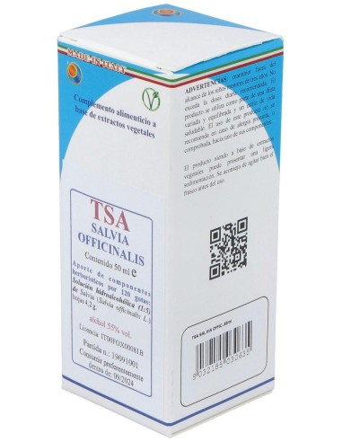 Tsa Salvia Officinalis Hojas (Salvia) 50 Ml de Herboplanet
