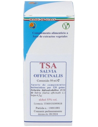 Tsa Salvia Officinalis Hojas (Salvia) 50 Ml de Herboplanet