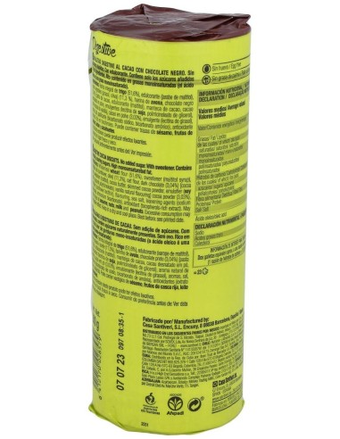 Galletas Integrales de Cacao Sin Azúcar Santiveri 200g