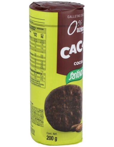 Galletas Digestive Cacao 0% Azucares 200 Gramos Santiveri