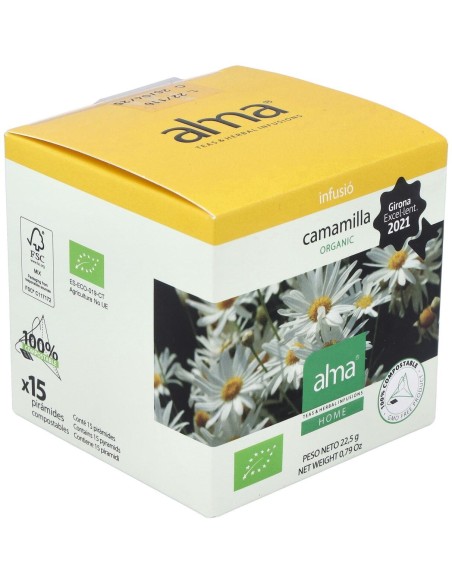 Manzanilla Infusion 15Piramides. Eco Vegan de Alma Home