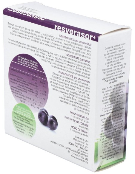 Resverasor Plus 28 Comprimidos de Soria Natural
