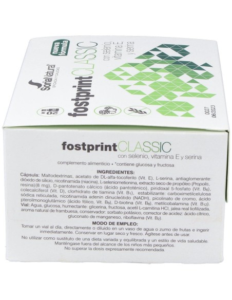 Fost Print Classic 20 Viales Nueva Formula de Soria Natural