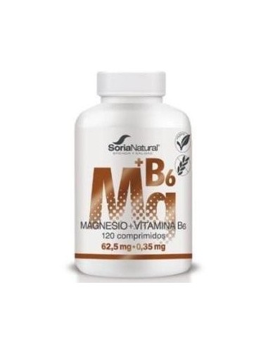 Magnesio y Vitamina B6 120 comprimidos de Liberacion sostenida de Soria Natural