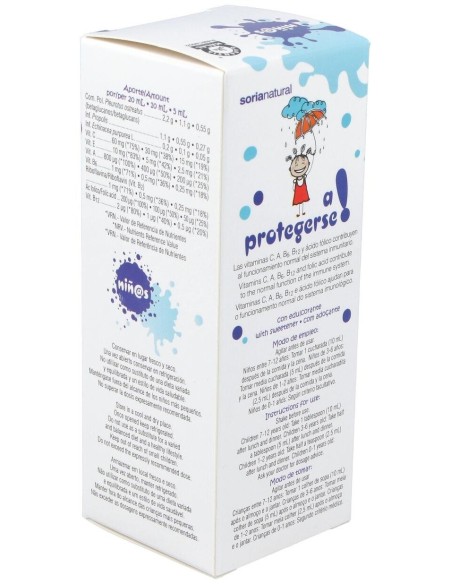 A Protegerse Niños Jarabe 150Ml. de Soria Natural