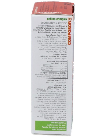 Composor 8 Echina Complex Xxi 50Ml. de Soria Natural