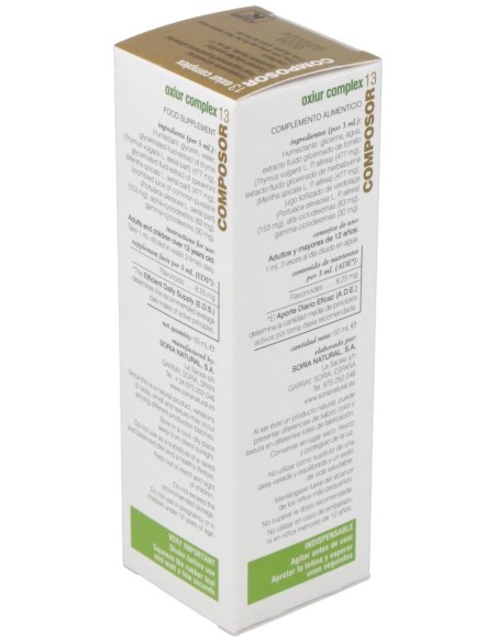 Composor 13 Oxiur Complex-Lombrisor Xxi 50Ml. de Soria Natural
