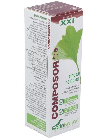 Composor 41 Gincox Complex Xxi 50Ml. de Soria Natural