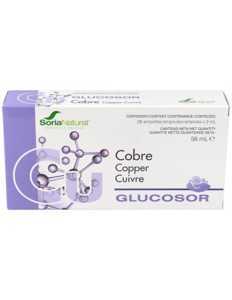 Glucosor Cobre 28 Ampollas de Soria Natural