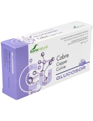 Glucosor Cobre 28 Ampollas de Soria Natural