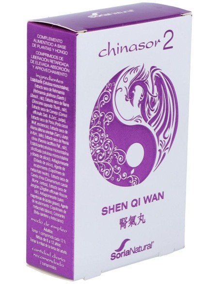 Chinasor 02 Shen Qi Wan 30 Comprimidos de Soria Natural