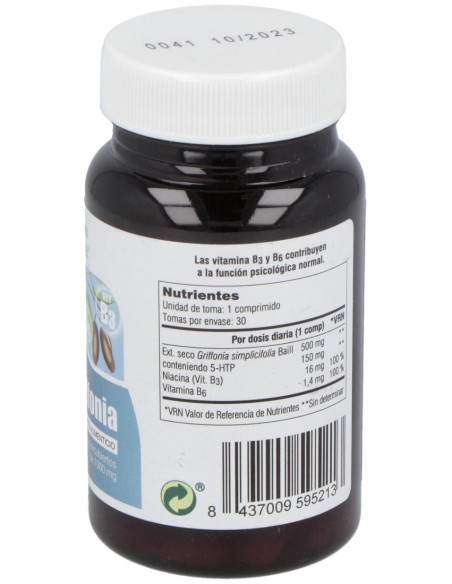 C-21 5Htp-Griffonia+B3+B6 30 Comprimidos de Mgdose
