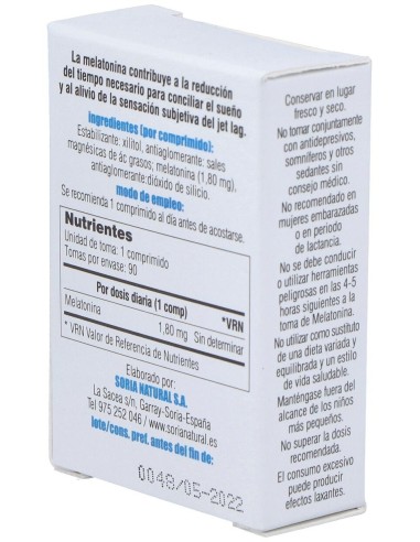 Melatonina Travel 90 Comprimidos de Mgdose