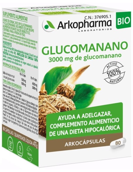 Glucomanano 80Arkocapsulas. Bio Arkopharma