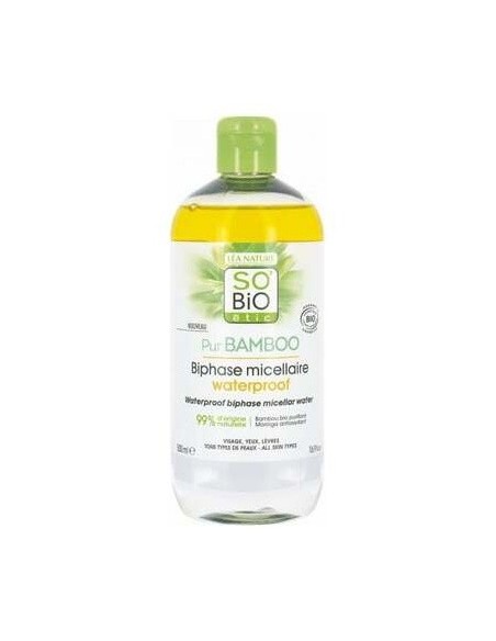Agua Micelar Bifasica Pur Bamboo 500 Mililitros So´Bio Etic