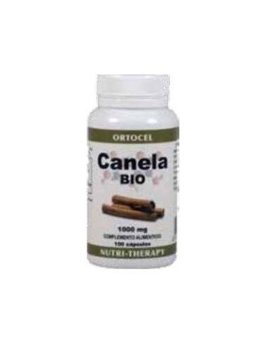 Canela 1000Miligramos 100 Cápsulas  Ortocel Nutri-Therapy