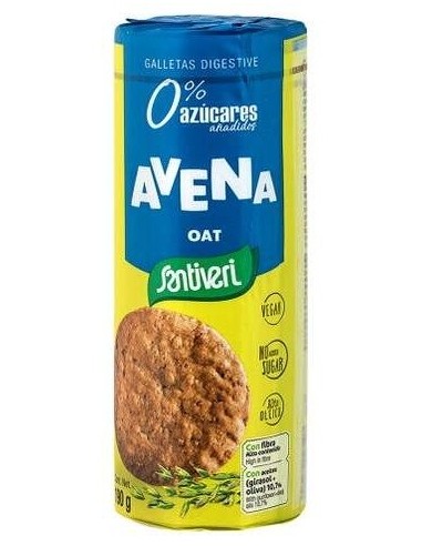 Galletas Digestive Avena 0% Azucares 190 Gramos Santiveri