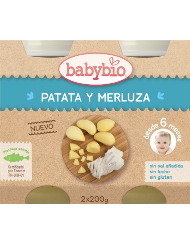 Babybio Menu Patata Y Merluza de Babybio